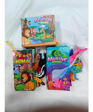 Fnsel Baby Book - 2-Piece 3D Fabric Toy Set for 0-12 Months | Crackling Feeling Book & Quiet Book Gift for Girls - Buy Online on SooperMarket.com