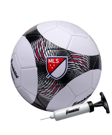 Franklin Sports MLS Pro Vent Kids Soccer Ball - Size 3 Youth Soccer Ball - Soft Cover - Great for Kids and Toddlers - Air Pump Included