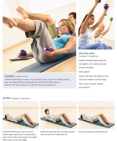 STOTT PILATES 3-Pound Green Toning Ball - Tone and Strengthen Muscles Efficiently - Buy Online on SooperMarket.com