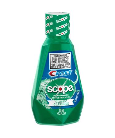 Scope Mouthwash Original Mint Travel Size 36ml/1.2 Fl Oz - (Pack of 24)
