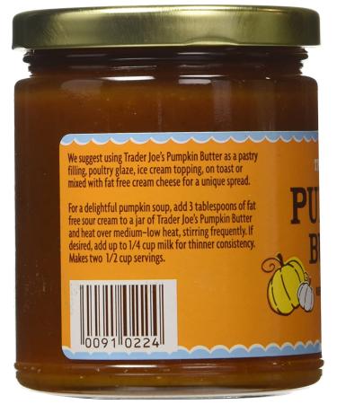 Trader Joes Pumpkin Butter 10 Ounce - Buy Online on SooperMarket.com