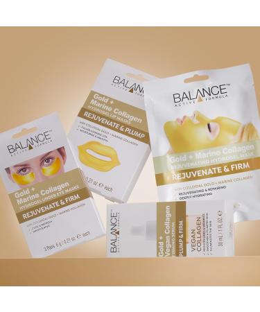 Buy Balance Active Formula Gold Collagen Hydrogel Lip Masks - 2 Pack (12g) | Hydrating & Plumping | International Shipping Available - Buy Online on SooperMarket.com