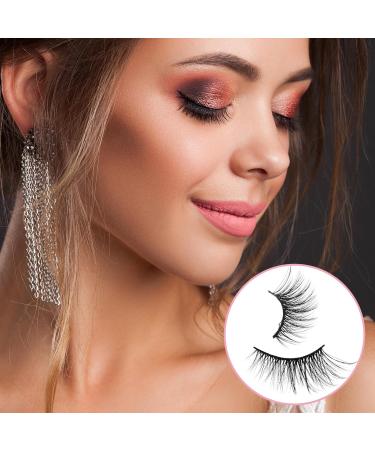 Gjinxi Half Lashes Natural Look Wispy False Eyelashes 15MM 3D Fluffy Faux Mink Lashes Wispy Cat Eye Lashes Look Like Extensions Curly Soft Fake Lashes 10 Pairs Style2 - Buy Online on SooperMarket.com