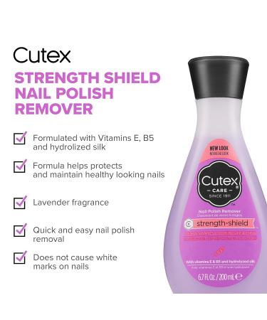 Cutex Nail Polish Remover Strength Shield 6.76 Fl. Oz. | Healthy Looking Nails - Buy Online on SooperMarket.com