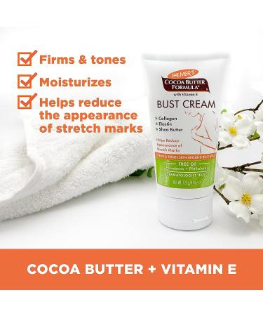 Palmer's Cocoa Butter Bust Firming Massage Cream | 4.41oz (125g) | Vitamin E Enriched | Pack of 1 - Buy Online on SooperMarket.com