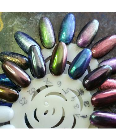 Magic Pink Pigment Effects for UV Gel Nails | Chrome & Mermaid Nail Art - Buy Online on SooperMarket.com
