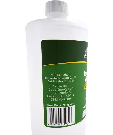 Duda Energy Concentrated Rubbing Alcohol 32.12 fl oz - Clear, 99% Pure Isopropyl Alcohol - Buy Online on SooperMarket.com