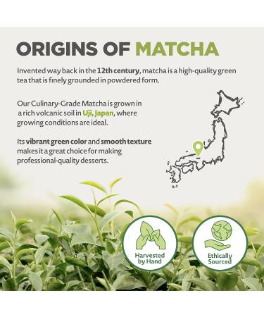 Japanese Organic Matcha Green Tea Powder - Culinary Grade 200g | Uji Kyoto Tea for Cooking, Baking & Smoothies | Vegan & Vegetarian Friendly - Buy Online on SooperMarket.com