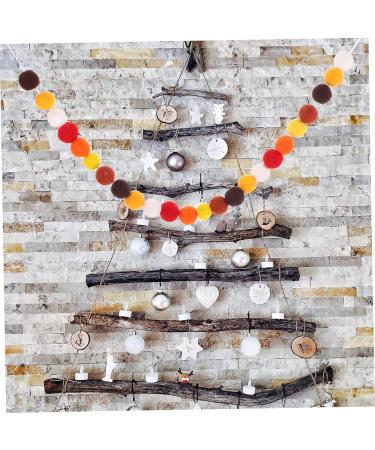 Cabilock String Wool Felt String Festival Hanging Decoration Colorful Pom Pom Garland Hairball Colorful Ball Assorted Color 1 220.00X2.00X2.00CM - Buy Online on SooperMarket.com