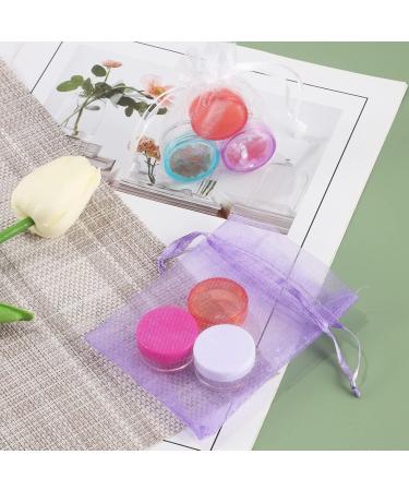 20 Piece Small Jaws Travel Jar Set - Clear Cosmetic Containers with Screw Lids (5ml 10 Colors) | Perfect for Lotion Creams & Travel - Buy Online on SooperMarket.com