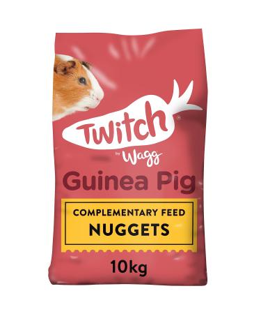 Wagg Twitch Guinea Pig Food 10kg - Complementary Feed Nuggets wheat 10 kg (Pack of 1)