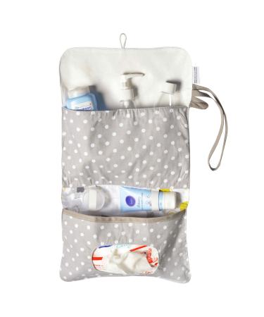 FlyIdeas Nappy Pouch - Baby Changing Dry Wet Bag for Diapers Nappies & Wipes | Easy Carry with One-hand or Hang On-the-Go Pouch for Buggy/Pram Baby Animals
