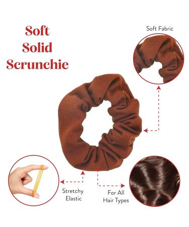 Set of 2 Camel Brown Hair Ties - Stylish & Durable Hair Accessories for All Hair Types - Buy Online on SooperMarket.com