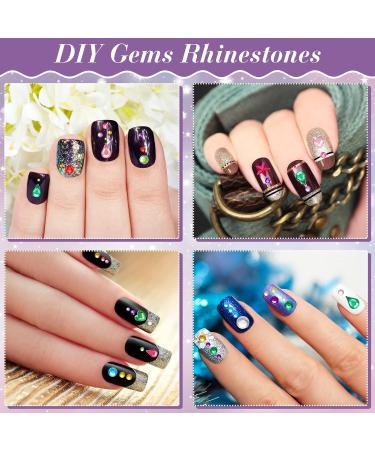 9 Sheets Self-Adhesive Eye Body Face Gems - Rhinestone Stickers for Festival Makeup & Nail Art | Rainbow Crystal Jewels - Buy Online on SooperMarket.com