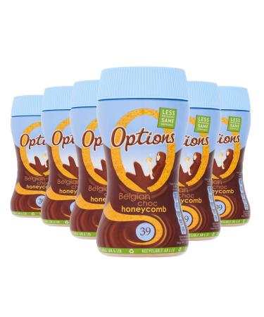 Options Belgian Choc Honeycomb Instant Hot Chocolate Drink 6 x 220g jars