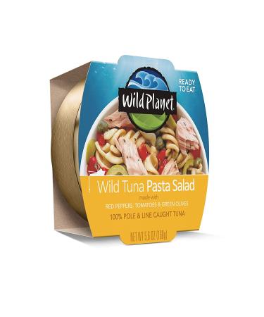 Wild Planet Ready-To-Eat Wild Tuna Pasta Salad with Organic Peppers, Tomatoes & Olives 5.6oz (Pack of 4) - Buy Online on SooperMarket.com