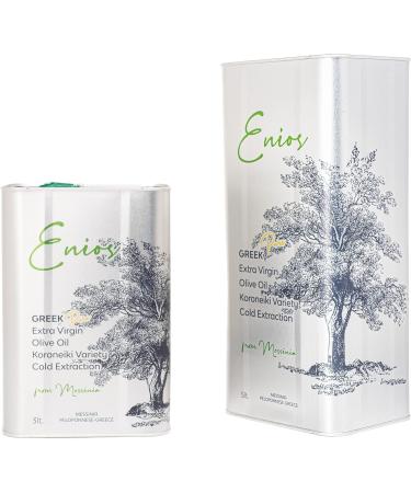 Enios Kalamata Premium Greek Extra Virgin Olive Oil 3L - New Harvest 2023/24, Cold-Extracted with Low Acidity and Polyphenol-Rich - Buy Online on SooperMarket.com