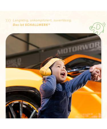 Schallwerk mini+ Baby Hearing Protection (Lion) | High-Quality Noise Protection Headphones for Children & Babies | Ideal for Everyday Life & Events - Buy Online on SooperMarket.com