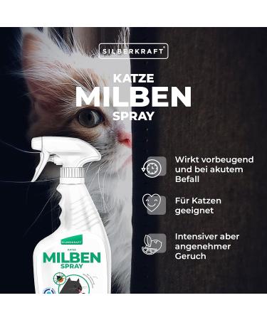Silver Power Mite Spray for Cats 500ml | Effective Anti-Mite Protection | Reliable Mite Solution - Buy Online on SooperMarket.com