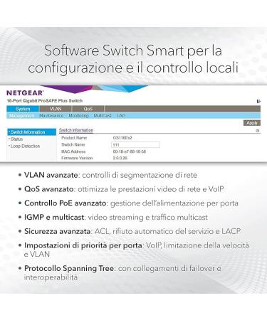NETGEAR 24-Port Gigabit Ethernet Smart Managed Pro Switch (GS724Tv4) - with 2 x 1G SFP  Desktop/Rackmount  and ProSAFE Lifetime Protection - Buy Online on SooperMarket.com