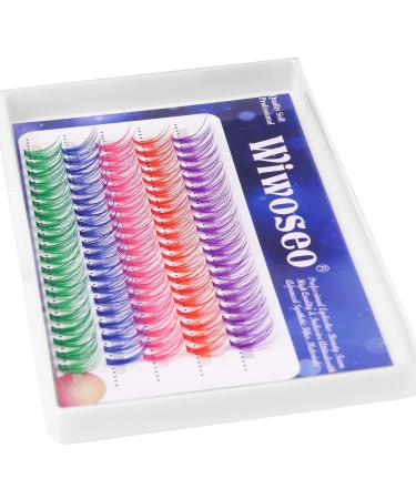 DIY Colorful Lash Clusters - 100pcs D Curl Eyelash Extensions | Wiwoseo - Buy Online on SooperMarket.com