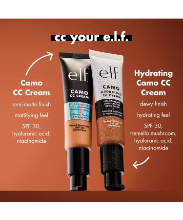 e.l.f. Hydrating Camo CC Cream SPF 30 - Vegan Color Correcting Foundation for Dewy Finish Rich 650 | International Shipping - Buy Online on SooperMarket.com