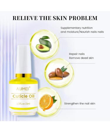 AIJIMEI 4-in-1 Professional Nail Kit: Cuticle Remover Gel Calcium Primer Nail Hardener & Strengthener Base & Top Coat Cuticle Oil - Ultimate Nail Care Solution - Buy Online on SooperMarket.com