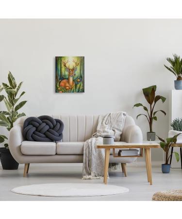 Stupell Industries Deer with Nature Mushrooms Canvas Wall Art by The Dutch Lady 16 x 20 - Buy Online on SooperMarket.com