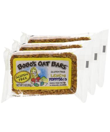 Gluten Free Lemon Poppyseed Oat Bars - 3 oz Pack of 12 | Healthy Snack - Buy Online on SooperMarket.com