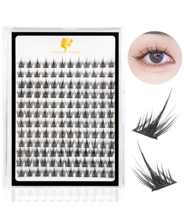 Onewly Lash Clusters - 144pcs Individual Lashes DIY Mink Wispy Fluffy Spiky 3D Volume Eyelashes Extension Eyelash Clusters Soft Volume DIY Lash Extensions at Home