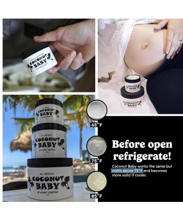 Coconut Essentials | COCONUT BABY Oil for Hair & Skin - All Natural Moisturizer - Unscented baby oil Massage Sensitive Skin Healthy Hair with Sunflower and Grapeseed oils - 4fl oz - Buy Online on SooperMarket.com
