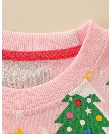 Girls Cotton Sweatshirt | Long Sleeve Casual Jumper for Toddler | Age 2-3 Years | Christmas Trees | Kids T-Shirt - Buy Online on SooperMarket.com