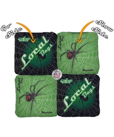 Lime Mamba Series ACL Comp Approved Cornhole Bags 2021-2022 - Set of 4, Made in USA - Buy Online on SooperMarket.com