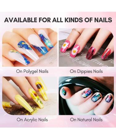Senvenski Nail Foil Glue Gel Set - 7.3ml x2 Transfer Gel for Nail Art Stickers, Soak Off Formula - DIY Manicure Kit TB007 - Buy Online on SooperMarket.com