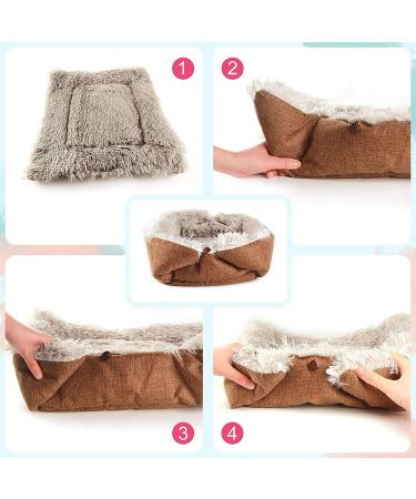 Self Warming Cat Dog Bed 23.6x19.7inch Grey - Extra Warm Thermal Pet Pad for Indoor Outdoor Pets - Buy Online on SooperMarket.com
