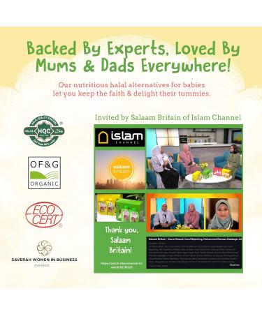 Organic Halal Baby Food Pouches - Stage 2 Carrot Lamb Puree 12x130g for 7+ Months - Buy Online on SooperMarket.com