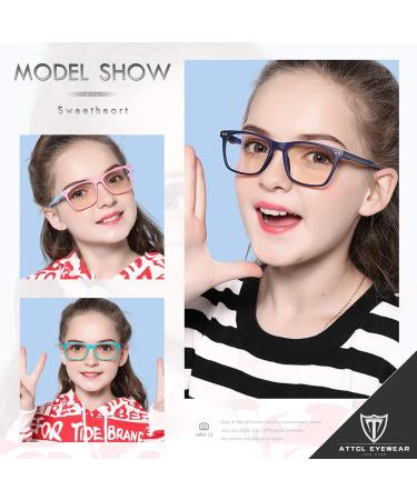 ATTCL Blue Light Filter Glasses for Kids Ages 3-10 | UV Blocking Computer & Gaming Glasses to Prevent Headaches - Buy Online on SooperMarket.com
