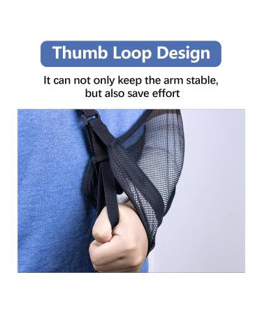 Yeloumiss Mesh Arm Sling - Lightweight Breathable Shoulder Immobilizer for Unisex - Gray - Buy Online on SooperMarket.com