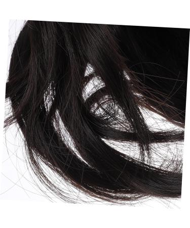 minkissy Wig Fake Hair High Temperature Wire Extension Brown Black 22x10cm As Shown - Buy Online on SooperMarket.com