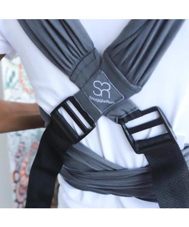 Dreamgenii SnuggleRoo Hybrid Baby Carrier & Wrap | Charcoal Grey | From Birth to Toddler - Buy Online on SooperMarket.com