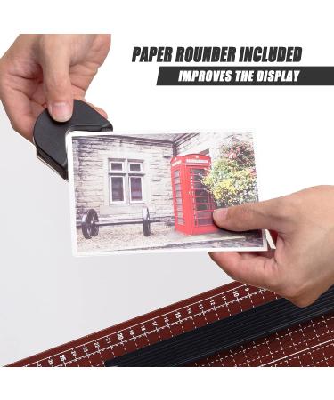 TAINSE Paper Cutter  Paper Trimmer 12 Cutting Length with Safety Blade Lock  10 Sheets Capacity  Heavy Duty Wooden Base  Paper Slicer Cutter for Home  Office - Wood - Buy Online on SooperMarket.com
