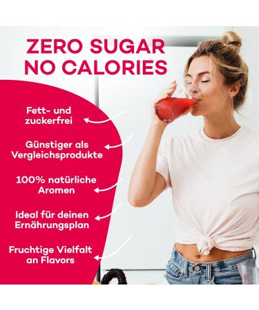 Juizy WoW Sugar-Free Cherry Lemon Syrup - 12 x 65ml | Zero Calories Vegan Beverage Concentrate | Natural Drink Mix - More Juice Less Calories - Buy Online on SooperMarket.com
