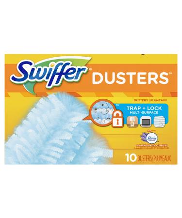 Swiffer 180 Dusters Multi Surface Refills, with Febreze Lavender & Vanilla scent, 10 Count (Packaging May Vary)