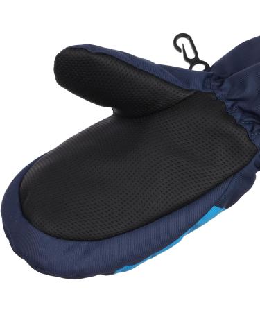 FAYHIJUN Waterproof Kids Mittens - Thermal Fleece Lined Winter Gloves for Age 4-6 Boys Girls - Navy Blue - Ideal for Skiing, Snowboarding, and Outdoor Activities - Buy Online on SooperMarket.com