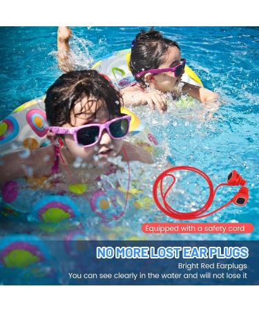 Swim Ear Plugs - Waterproof Silicone for Adults & Kids - 4 Sizes for Small Ear Canals - Buy Online on SooperMarket.com