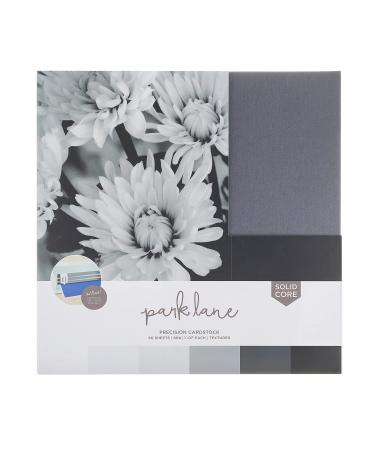 Cardstock 12x12 Variety Pack 60 Sheets | 80lb Premium Textured Scrapbook Paper Solid Core | Acid Free Double Sided Card Stock for Paper Crafts Embossing Cardmaking | Black & Gray