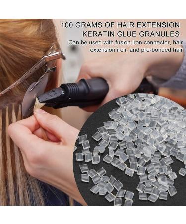 100g Hair Extension Granule for Tip Hair Extensions Hair Extension Glue Bead Hair Extension Granule for Making Wigs Nail Tip Hair Extensions - Buy Online on SooperMarket.com