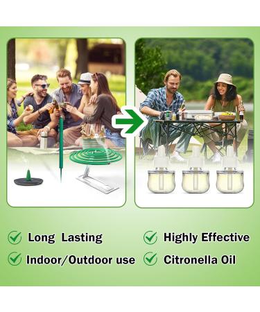 SCENTORINI Citronella Plugin Refills - Compatible with Air Wick Scented Oil Warmers | Essential Oil Air Fresheners for Home & Bathroom | 3 Refills - Buy Online on SooperMarket.com