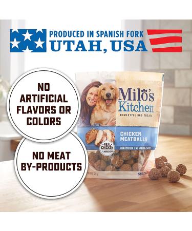 Milo's Kitchen Chicken Meatballs Dog Treats - 18oz, Real Meat, Homestyle Recipe - Buy Online on SooperMarket.com