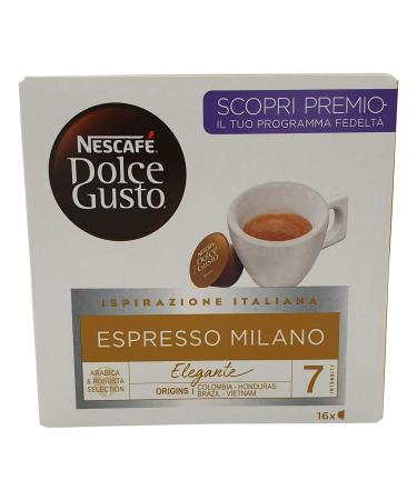 Dolce Gusto | Nescafe Coffee Pods | Nescaf Dolce Gusto Espresso Milano (Capsules) | Nescafe Espresso | 3.95 Ounce Total Weight